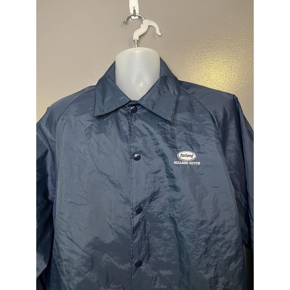 Vintage Dunbrooke Jacket Mens XL Blue Pla-Jac Holland Hitch Windbreaker USA